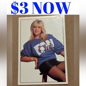 Samantha Fox 1990 Panini Fan Club Vintage Music Sticker Cards